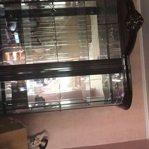 Wall Unit: 4 pieces, custom made mirrors, light